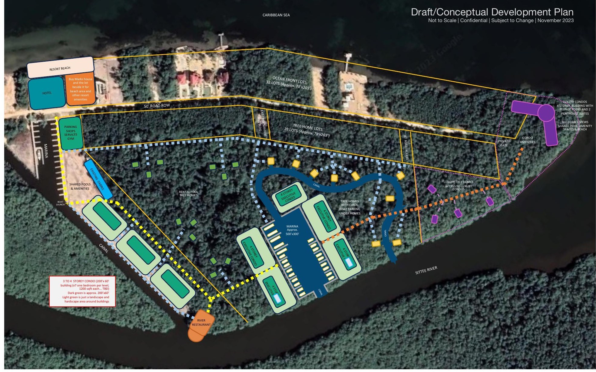Draft conceptual development plan for the Mangrove site